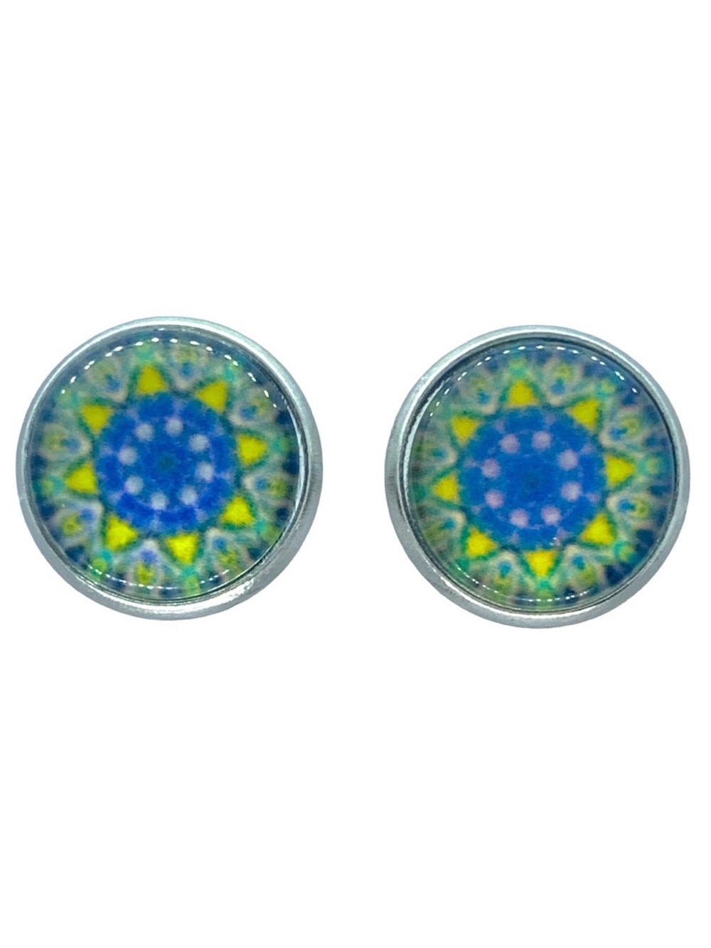 Faux Druzy Stud Stainless Steel Earrings Fashion Jewelry